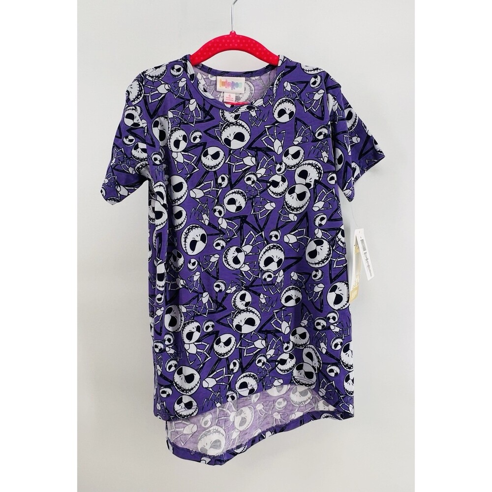 LuLaRoe Disney Gracie Top Jack Skellington Nightmare Christmas NWT CHILD GIRL 6